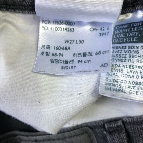 Levi’s 311 Shaping Skinny Soft Black Denim Jeans - Picture 8 of 9